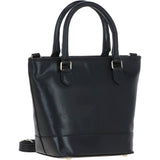 Ashwood Small Leather Bucket Bag Black: V-86-B