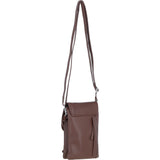 Ashwood Leather Smartphone Crossbody Bag Cognac: York