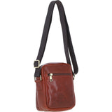 Ashwood Leather Men's Cross Body Bag Tan: PL-43
