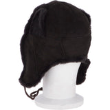 Unisex Sheepskin Trapper Hat Brown: 208