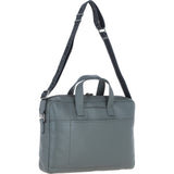 Brampton Leather Men's Laptop Bag Grey: 64547