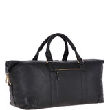 Large Leather Vintage Holdall Black : G-36