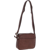 Small Leather Cross Body Bag Brandy - 63010