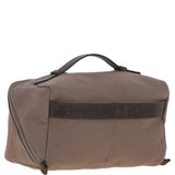 Fenland Canvas & Leather Wash Bag Mud/grey: FEN-759