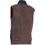 Ashwood Leather x Harris Tweed Men's Gilet Brown/Navy: TW-901-011-BN