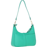 Ashwood Leather Ladies Shoulder X Crossbody Bag Green: 64397