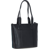 Ashwood Leather & Harris Tweed® Cloth Genuine Leather Shoulder Bag Black/Watch: TW-23-03-BW