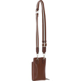 Ashwood Leather Luxury Crossbody Phone Bag Design-X Tan: X-31