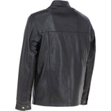 Ashwood Men’s Casual Real Leather Jacket with Mandarin Collar and Hidden Zip Brown: AWM-COOPER
