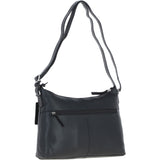 Ashwood Leather Ladies Essential Crossbody Bag Black: MI-09