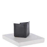 Cow Waxy Leather Classic 2 Card, Double ID, Coins &  Bill-Fold  Wallet Black : 1555