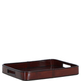 Luxuary Leather Serving Tray Chestnut: LF-158