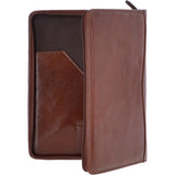 Vegetable Tanned Leather Document Holder Chestnut : A4 Sleeve