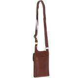 Ashwood Leather & Harris Tweed® Cloth elegance Crossbody Bag Tan/LT Blue: TW-20-05-TB