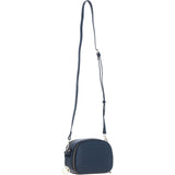 Ashwood Leather Compact Crossbody Bag with Adjustable Strap Navy: Y-53
