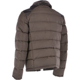 Leather Sheepskin And Padded Material Jacket Olive/Brown : Trap-Enzo