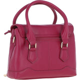 Elegant Ashwood Compact Handbag with Detachable Crossbody Strap Raspberry: Y-55