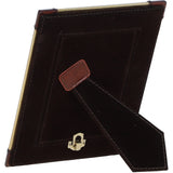 Exquisite Ashwood Leather Picture Frame (M) with Golden Accents Chestnut: LF-122