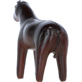 Elegant Leather Pony Decorative Ornament Chestnut: lf-179