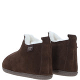 Fenland Classic Suede Sheepskin Bootie Slippers Brown: DARWIN