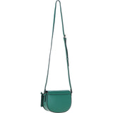 Real Leather Saddle Crossbody Bag Ever Green: 63753
