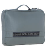 Leather Organizer with Laptop Compartment Grey: 64546