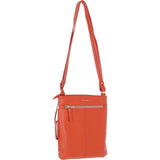 Ashwood Leather Smart Tab Cross Body Bag Burnt Orange: 63621/Tab