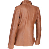 Ashwood Womens Leather Jacket Tan: awl 880