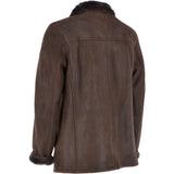 Classic Leather Sheepskin Coat Brown : Gerald