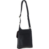 Ashwood Leather & Harris Tweed® Cloth Crossbody Bag Black/Green/Red: TW-24-07-BR
