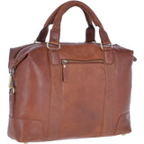 Leather Vintage Laptop Work Bag Tan : G-34