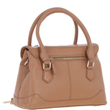 Premium Leather Shoulder Bag with Detachable Crossbody Strap Butterscotch: Y-56