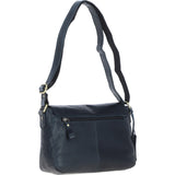 Vintage Leather Cross Body Shoulder Bag Navy – G22