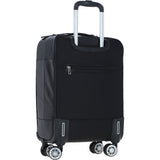 Premium Leather Trolley Suitcase Black: pl-52