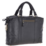 Leather Vintage Laptop Work Bag  Black : G-34
