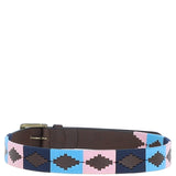 Ashwood Leather Multicolored Handmade Belt Pink: POF-21