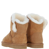 Fenland Ladies Sheepskin Boots Tan: Becca-Boots