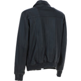 Real Leather Bomber Jacket With Brando Collar Black: Prime Bomber