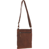 Esquire Vintage Leather Crossbody Bag Mud/brown: ELA 1494