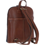 Exquisite Ashwood Leather & Harris Tweed® Cloth Backpack Tan/Navy: TW-25-011-TN