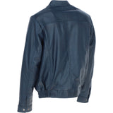 Ashwood Men's Genuine Leather Bomber Jacket Navy: AW-2255