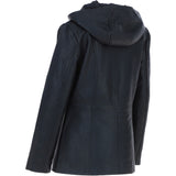 Ashwood Leather Hooded Jacket Black: J-1948