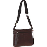 Exquisite Ashwood Leather Cross Body Bag for Women Brandy: G-17