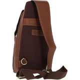 Michigan Leather Three Pocket Sling Bag Cognac: M-53