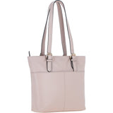 Elegant Shoulder Bag with Adjustable Straps Beige: 64562