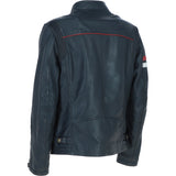Gabicci Mens Leather Jacket Navy: GB McQueen
