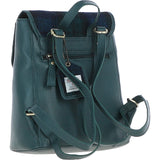 Ashwood Leather & Harris Tweed® Cloth Compact Backpack Green/Watch: TW-65-18-GW
