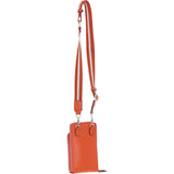 Ashwood Leather Luxury Crossbody Phone Bag Design-X Orange: X-31