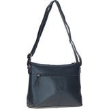 Ashwood Ladies Leather Shoulder Bag Navy: AJ1
