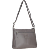 Ashwood Ladies Leather Shoulder Bag Taupe: AJ3